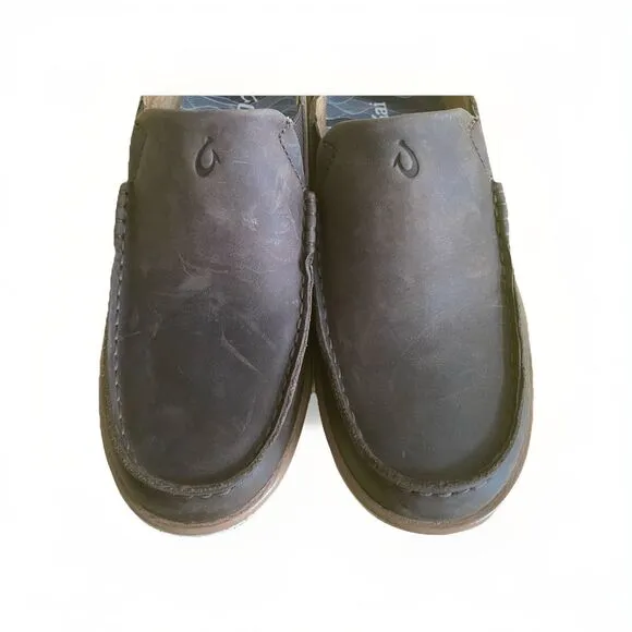 OluKai Kaila Slip On Distressed Leather Shoes Size 7 New