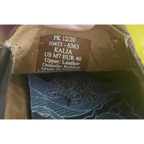 OluKai Kaila Slip On Distressed Leather Shoes Size 7 New