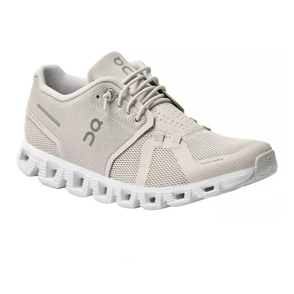 On Cloud 5 Running Shoes Pearl White