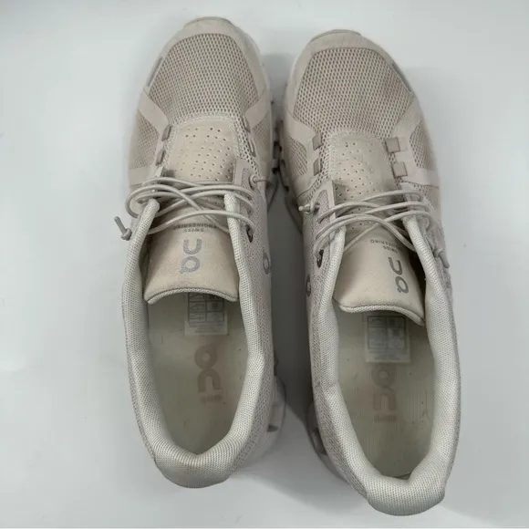 On Cloud 5 Running Shoes Pearl White