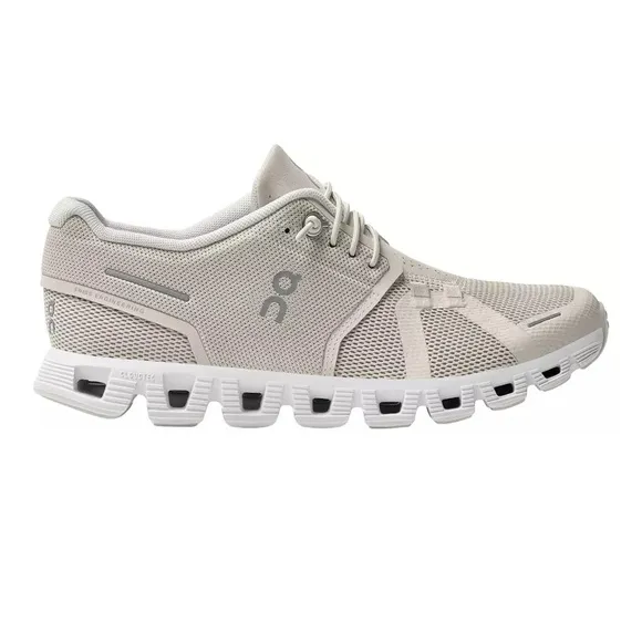 On Cloud 5 Running Shoes Pearl White