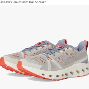 On Cloud Men’s Cloudsurfer Trail Sneaker Shoes Fossil Ivory Size 9.5