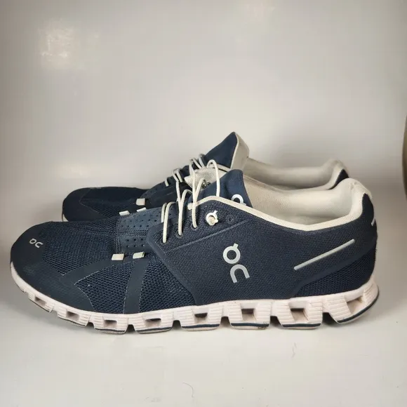 ON CLOUD Men’s Running Shoes Size 13 Navy Speed Laces Trainer Sneaker Athletic