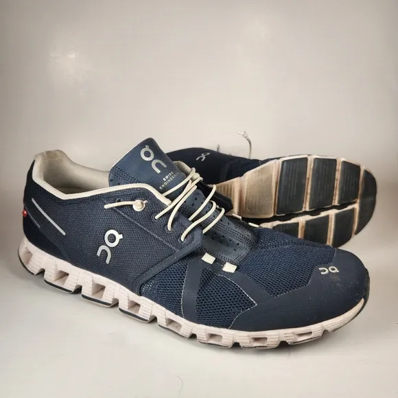ON CLOUD Men’s Running Shoes Size 13 Navy Speed Laces Trainer Sneaker Athletic