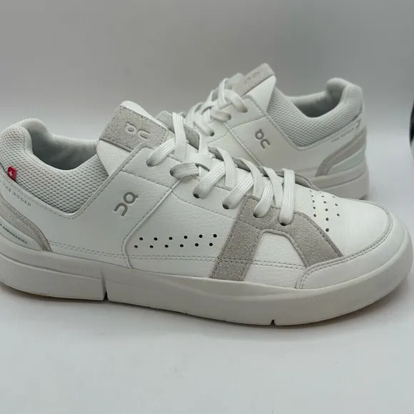 On Cloud, The Roger Clubhouse Women’s Size 9.5 White/sand Athletic Shoes sneaker