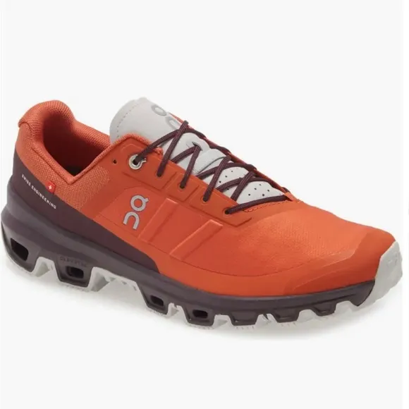 On Cloudventure Trail-Running Men’s Shoes -  Flare/Mulberry.