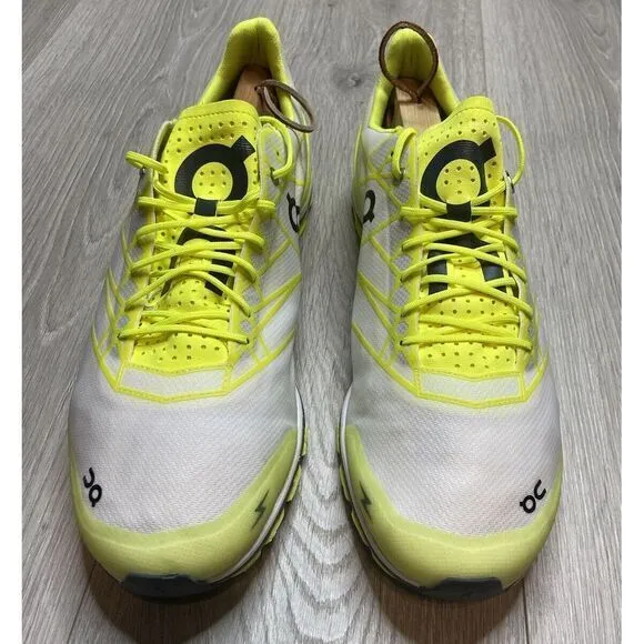 On Running‎ Shoes Cloudflash Speed Athletic Sneaker Men 12.5 Neon White Training