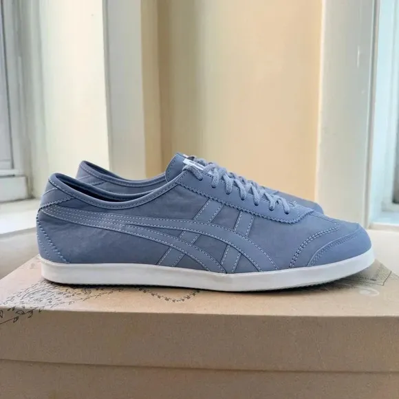 Onitsuka Tiger Sneaker Shoes in Stone Wash Blue White