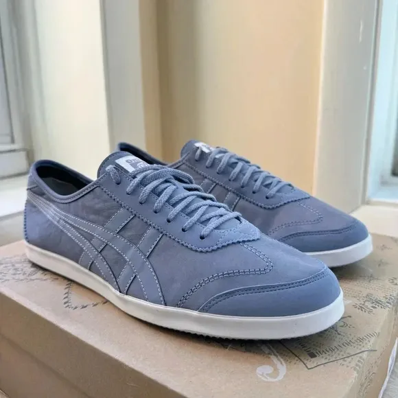 Onitsuka Tiger Sneaker Shoes in Stone Wash Blue White