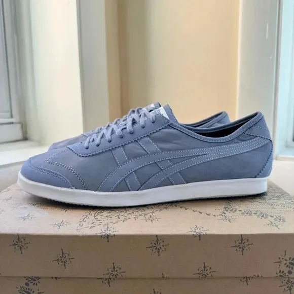 Onitsuka Tiger Sneaker Shoes in Stone Wash Blue White