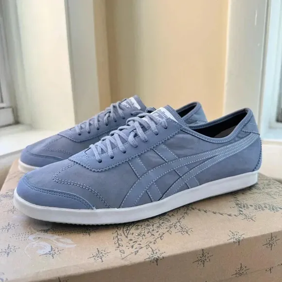 Onitsuka Tiger Sneaker Shoes in Stone Wash Blue White