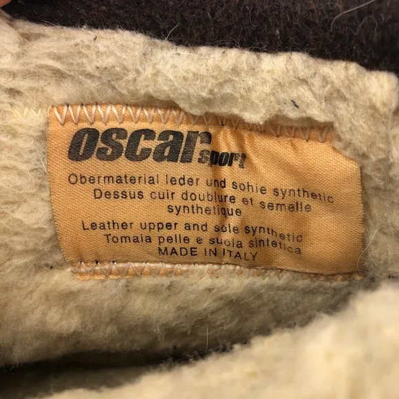 Oscar Sport Apres Ski Brown Fur Zip Up Winter Boots EUR 38