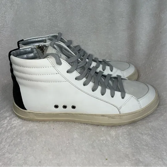 P448 Men's High Top Skate Leather Shoes Sneaker F22BSKATE-M Sz 40
