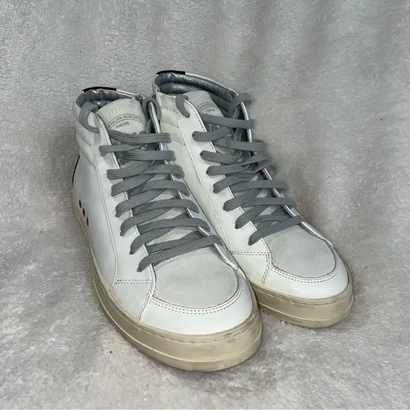 P448 Men's High Top Skate Leather Shoes Sneaker F22BSKATE-M Sz 40