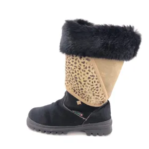 Pajar Black Goat Fur Cow Hair Apres Ski Winter Boots EUR 40