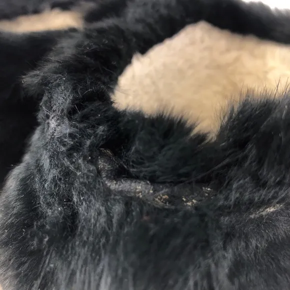 Pajar Black Goat Fur Cow Hair Apres Ski Winter Boots EUR 40