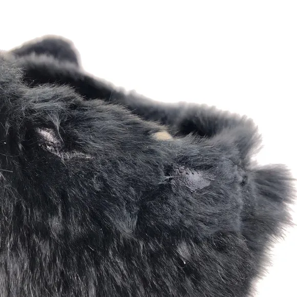 Pajar Black Goat Fur Cow Hair Apres Ski Winter Boots EUR 40