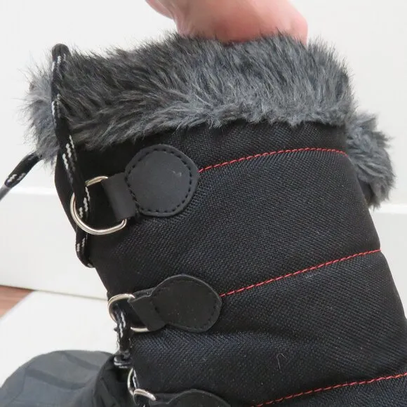PAJAR Olga Winter Snow Duck Boots in Black Gorpcore Outdoor  - Size US 6