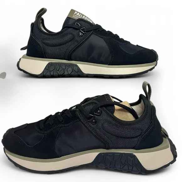 Palladium Troop Runner Shoes Men’s Size 9 Black Athletic Women’s 10.5 Sneakers