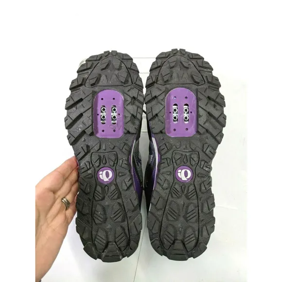 Pearl Izumi Womens Cycling Sneakers Size 10.5 US 43 EU Touring Purple Gray