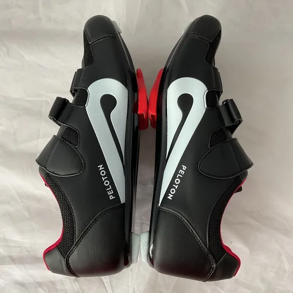 Peloton Adjustable Bike Shoes Black White Red Men's Size EU 47 / US 13