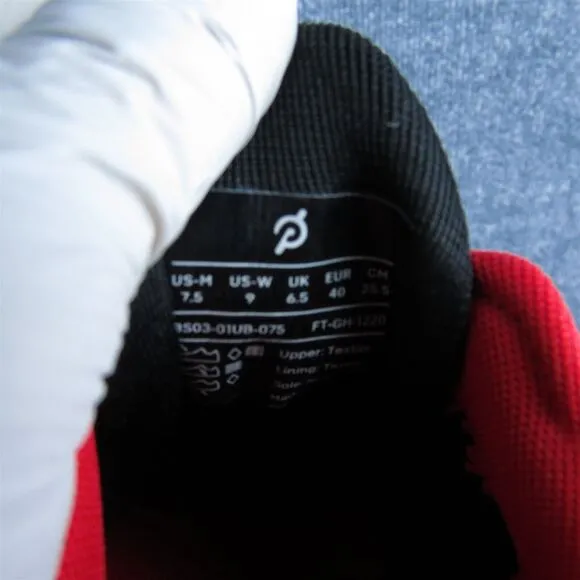 Peloton Altos Cycling Men Sneaker Shoes Size 7.5 Medium‎ Black Synthetic Strap