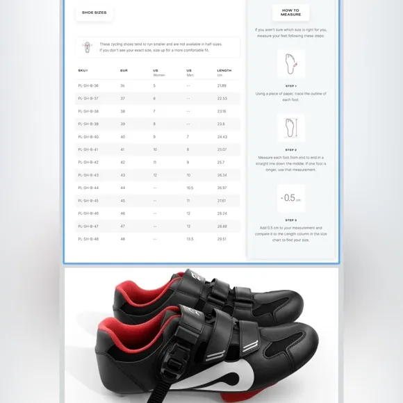 Peloton Black and Red Sneakers with Velcro Straps