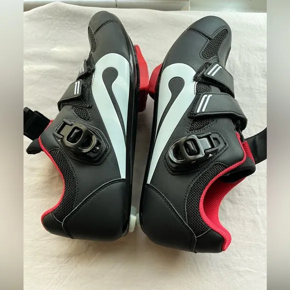 Peloton Black Red Cycling Bike shoes size 41 women’s 10/ men’s 8