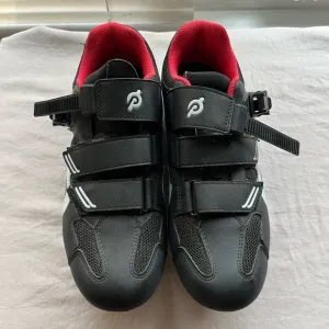 Peloton Black Red Cycling Bike shoes size 41 women’s 10/ men’s 8