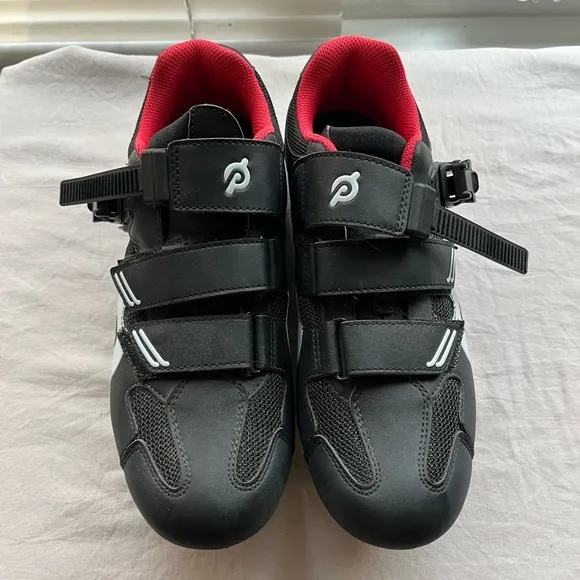 Peloton Black Red Cycling Bike shoes size 41 women’s 10/ men’s 8