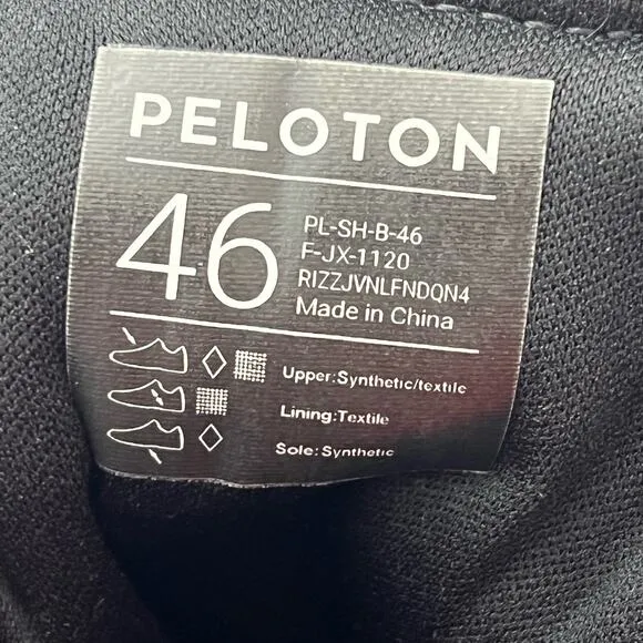 Peloton Cycling Shoes Black EUC - Cleats Not Included | Size: 46 / Men 12
