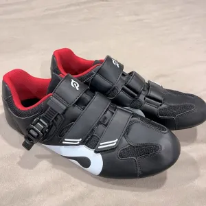 Peloton Cycling Shoes Black White And Red Men’s Size 11