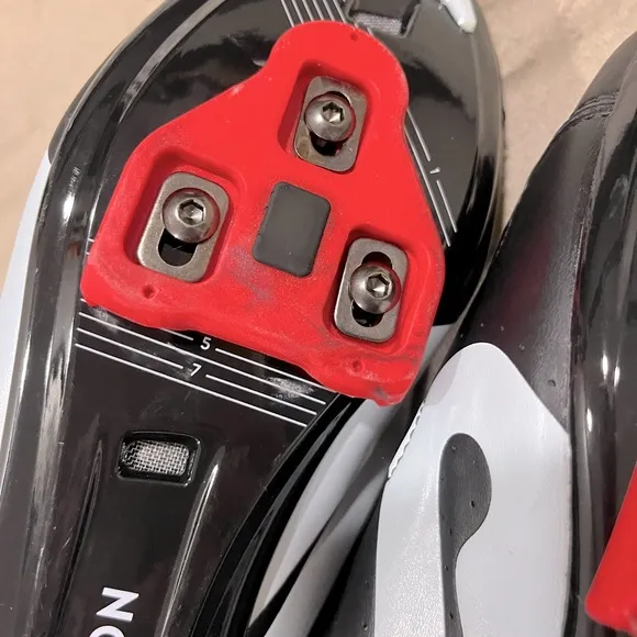 Peloton Cycling Shoes Black White And Red Men’s Size 11