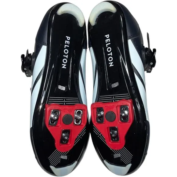 PELOTON Cycling Shoes- Black/White/Red      Size: EU 44 / US 10.5