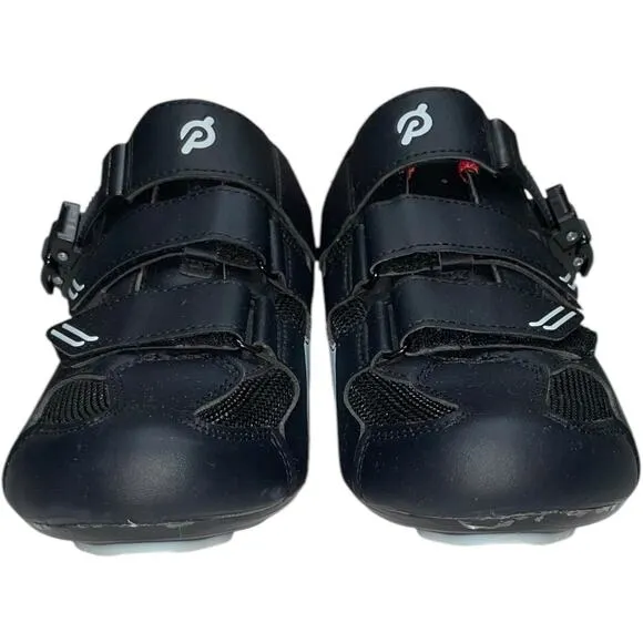 PELOTON Cycling Shoes- Black/White/Red      Size: EU 44 / US 10.5