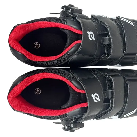 Peloton Cycling Shoes EU 46 | US Men's 12 Women's 13 Black/Red Fits Delta Cleats