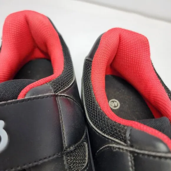 Peloton Cycling Shoes Size 46 Mens 12 Black Red Excellent condition