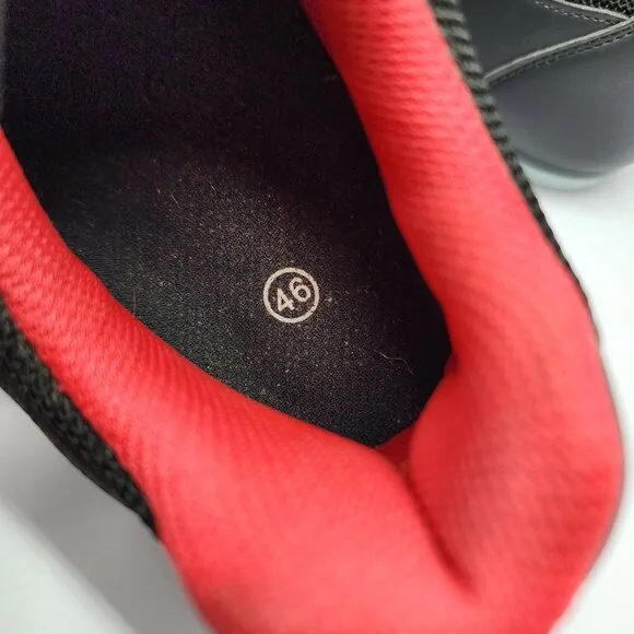 Peloton Cycling Shoes Size 46 Mens 12 Black Red Excellent condition