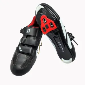 Peloton Cycling Shoes Size 46 Mens 12 Black Red Excellent condition