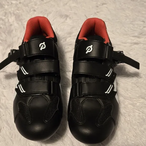 PELOTON Cycling Shoes Women's Size US 8 EUR 39 Color Red/Black