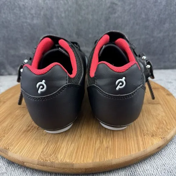 Peloton Mens Cycling Size 8 Shoes Black Red Biking Workout Racing Euro Size 41