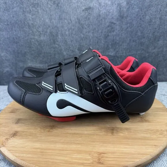 Peloton Mens Cycling Size 8 Shoes Black Red Biking Workout Racing Euro Size 41