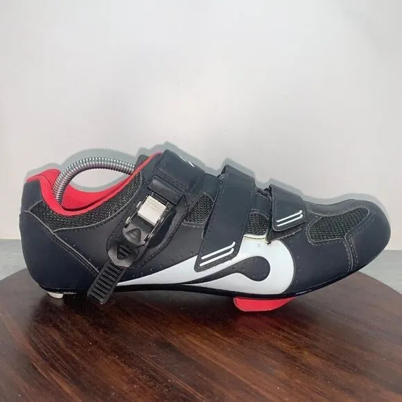 Peloton Men's EU 44/ US 10.5 Cycling Shoes Cleats Sports Leather PL-SH-02 Black