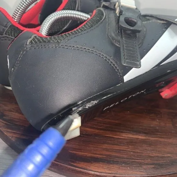 Peloton Men's EU 44/ US 10.5 Cycling Shoes Cleats Sports Leather PL-SH-02 Black