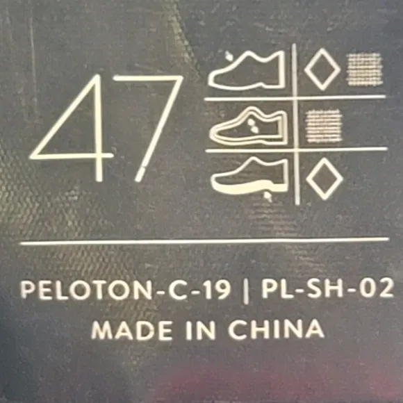Peloton Mens US size 13 Black and Red Cycling Shoes
