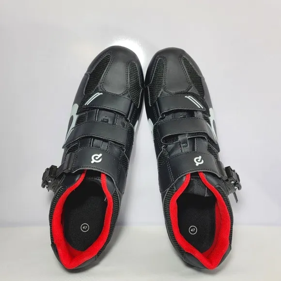 Peloton Mens US size 13 Black and Red Cycling Shoes