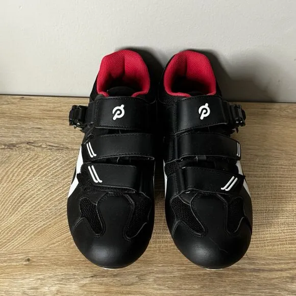Peloton‎ Shoes Mens 9 42 Black Red Cycling Shoes Bike Cleats Biking Spinning