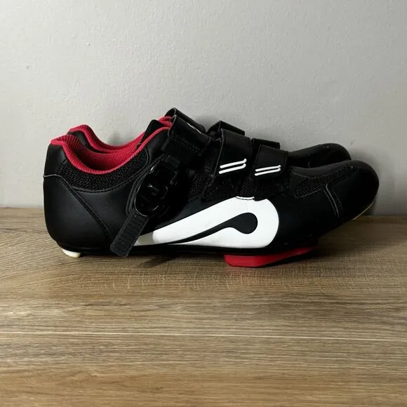 Peloton‎ Shoes Mens 9 42 Black Red Cycling Shoes Bike Cleats Biking Spinning