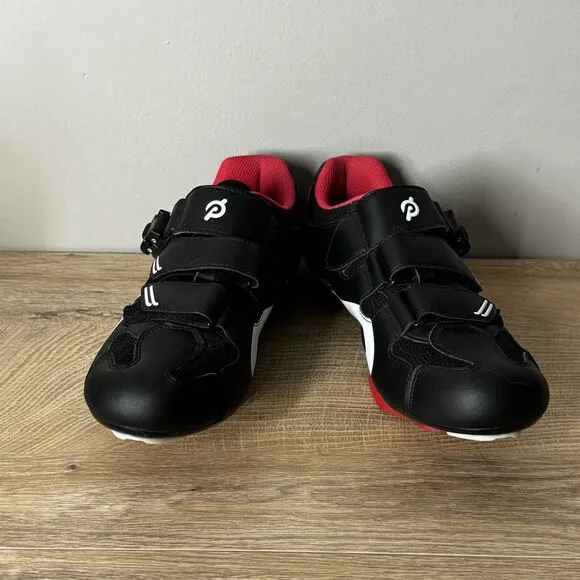 Peloton‎ Shoes Mens 9 42 Black Red Cycling Shoes Bike Cleats Biking Spinning