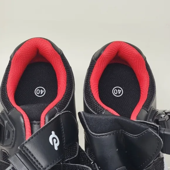 Peloton Size 40 US Men's 7 Women's 9 Cycling Black Bike Shoes PL-SH-B-40